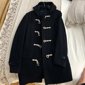 Uniqlo navy blue pea coat